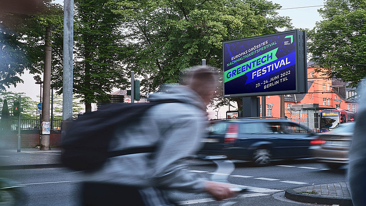 Sustainability campaign launched: Ströer supports the GREENTECH FESTIVAL